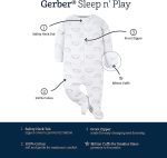 Gerber Baby Girls' 4 Pack Sleep 'N Play Footie - Image 6